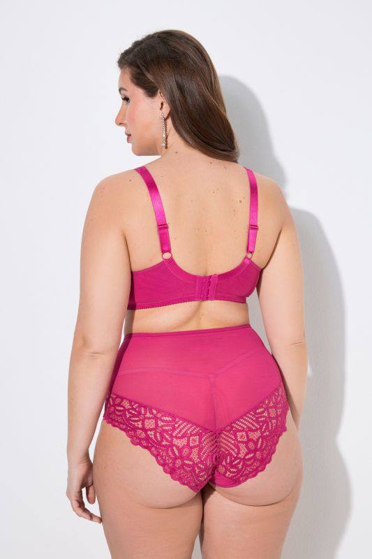 TRUYOU Bügel-BH, Spitze, Mesh-Träger, Cup B - E