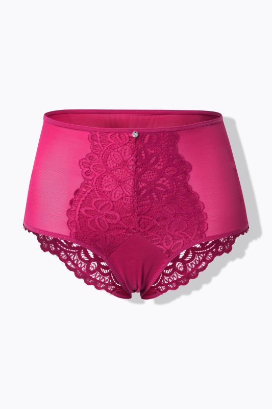 Бикини микрофибърни с дантела на цветя