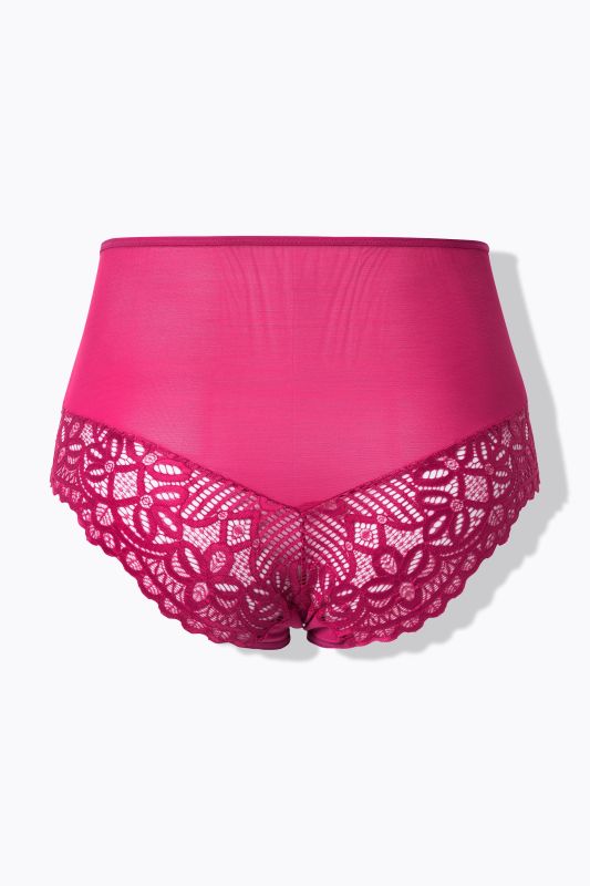 Бикини микрофибърни с дантела на цветя