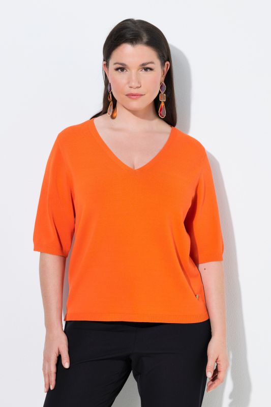 Пуловер с къси ръкави