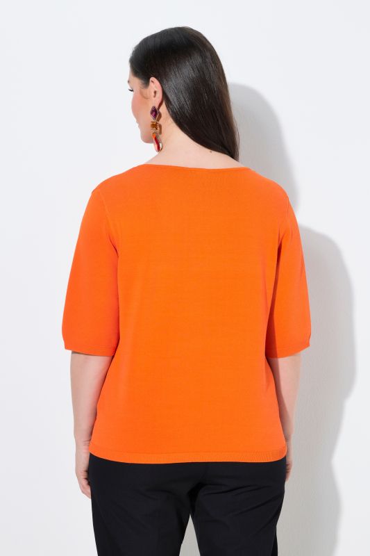 Пуловер с къси ръкави