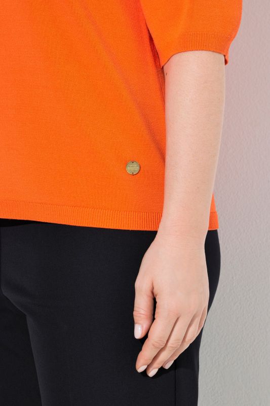 Пуловер с къси ръкави