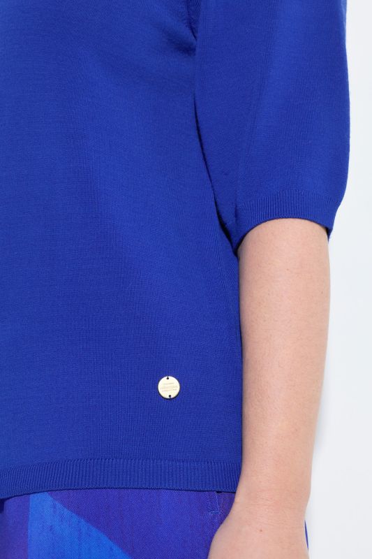 Пуловер с къси ръкави