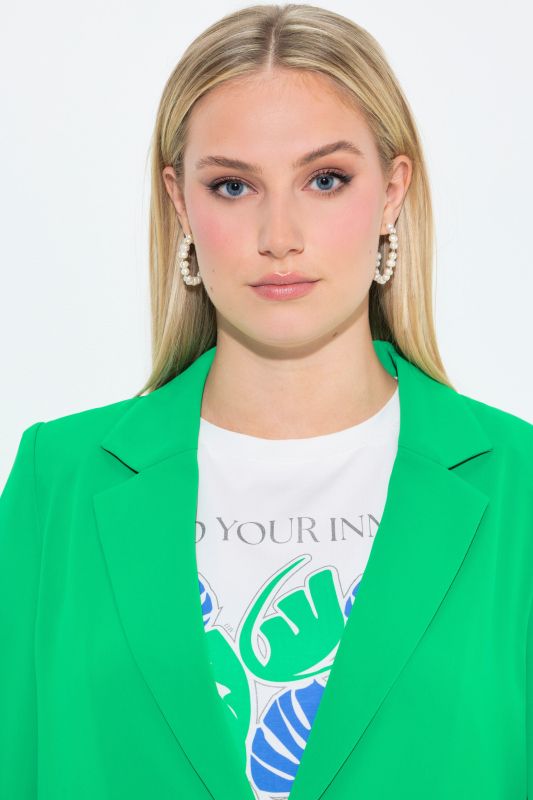 Colorful 3/4 Sleeve Blazer