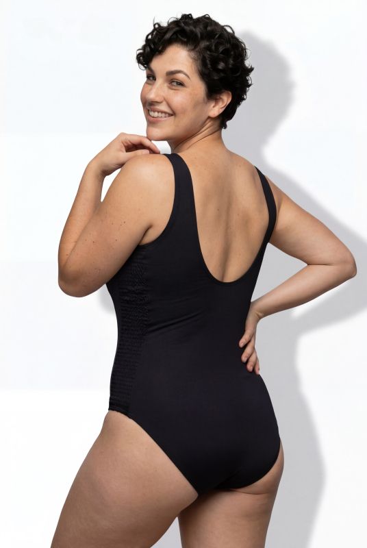 Бански с микс от материи с О - ринг