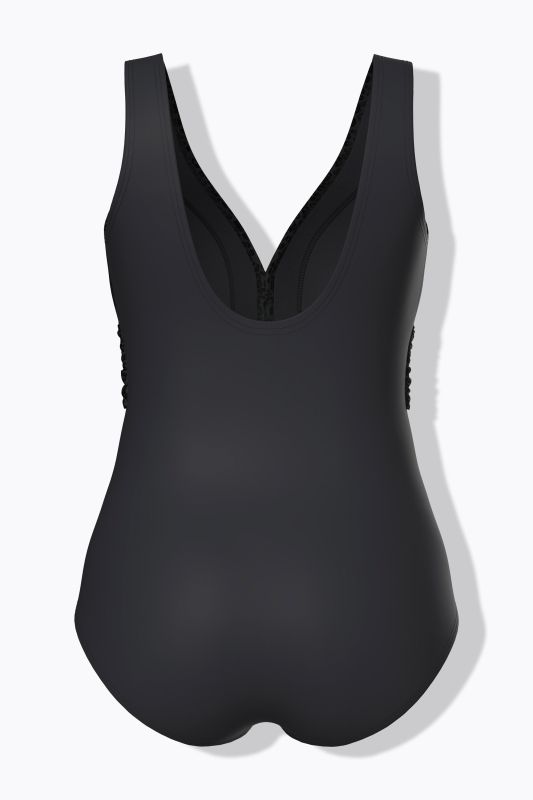 Бански с микс от материи с О - ринг