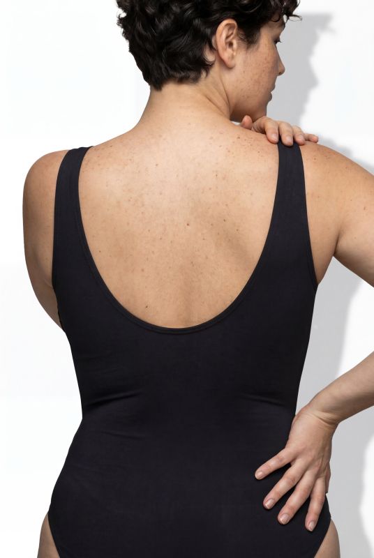 Бански с микс от материи с О - ринг