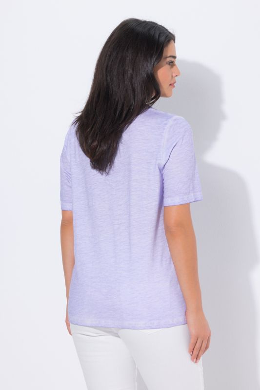 Short Sleeve Lace Trim Tee