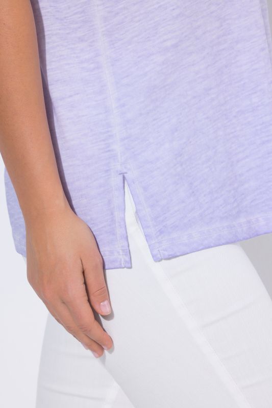 Short Sleeve Lace Trim Tee