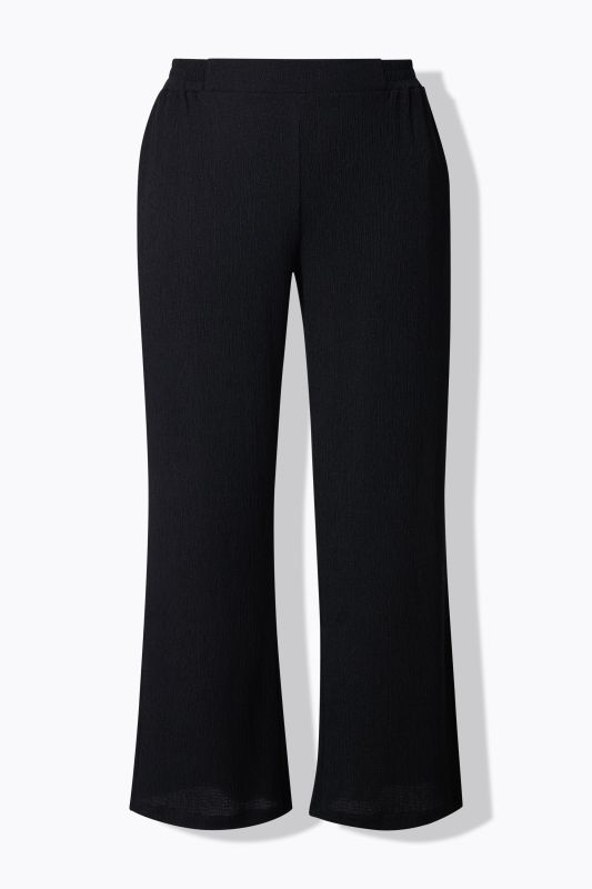 Lightly Textured Wide Leg Pants