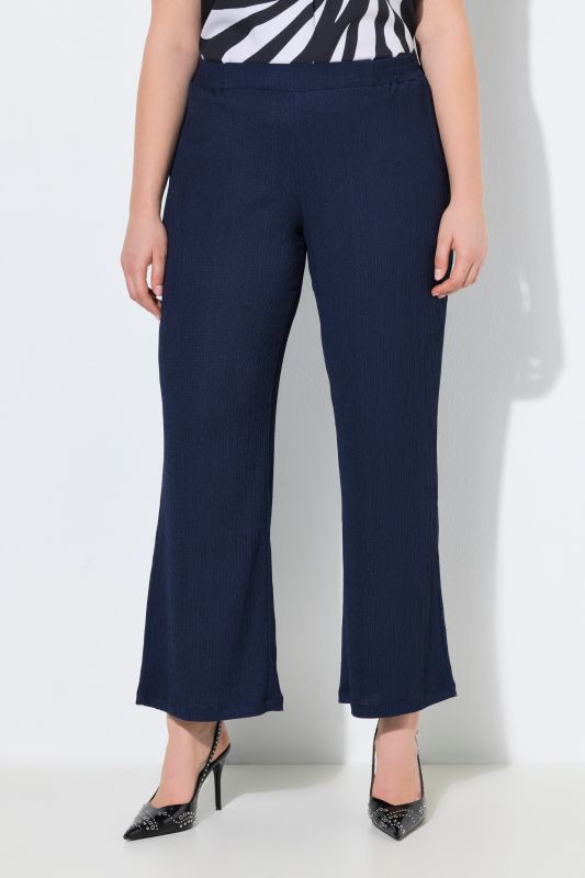 Lightly Textured Wide Leg Pants