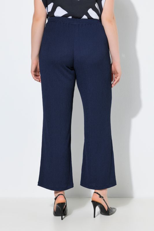 Lightly Textured Wide Leg Pants