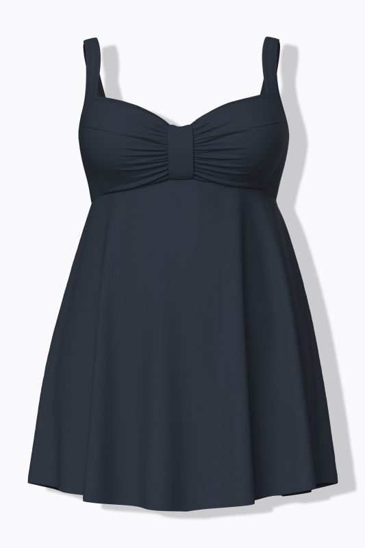 Бански тип рокля с разкроен акцент