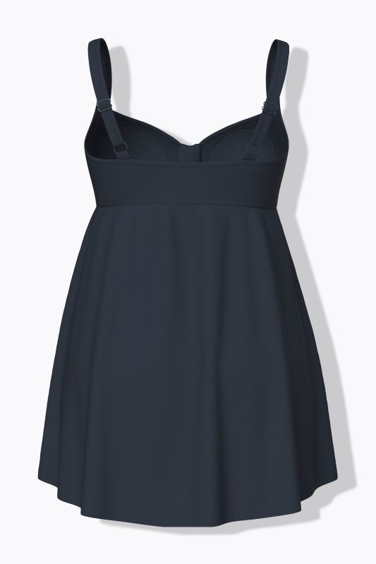 Бански тип рокля с разкроен акцент