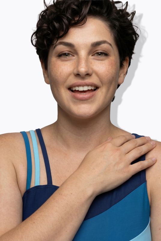 Бански с блокови райета