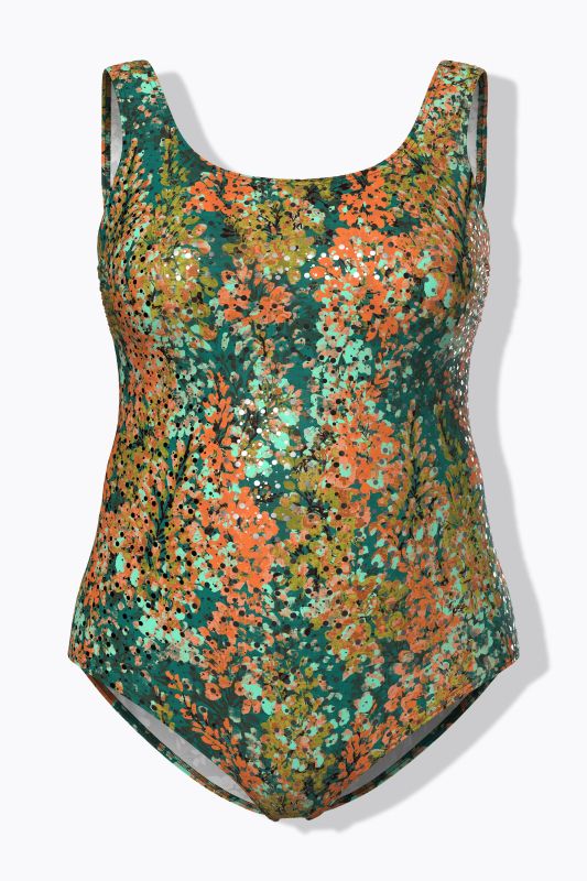 Бански с точки и цветя