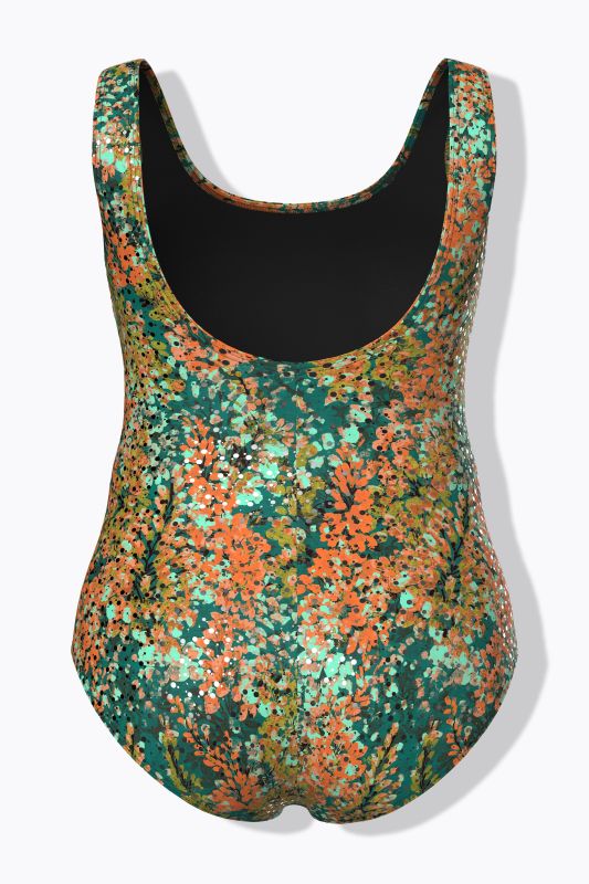 Бански с точки и цветя