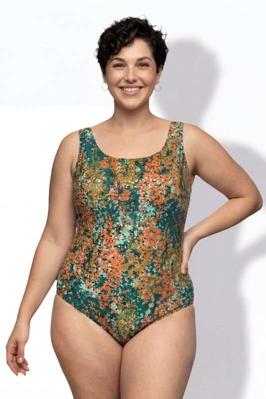 Бански с точки и цветя