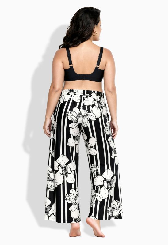 Magnolia Print Palazzo Pants