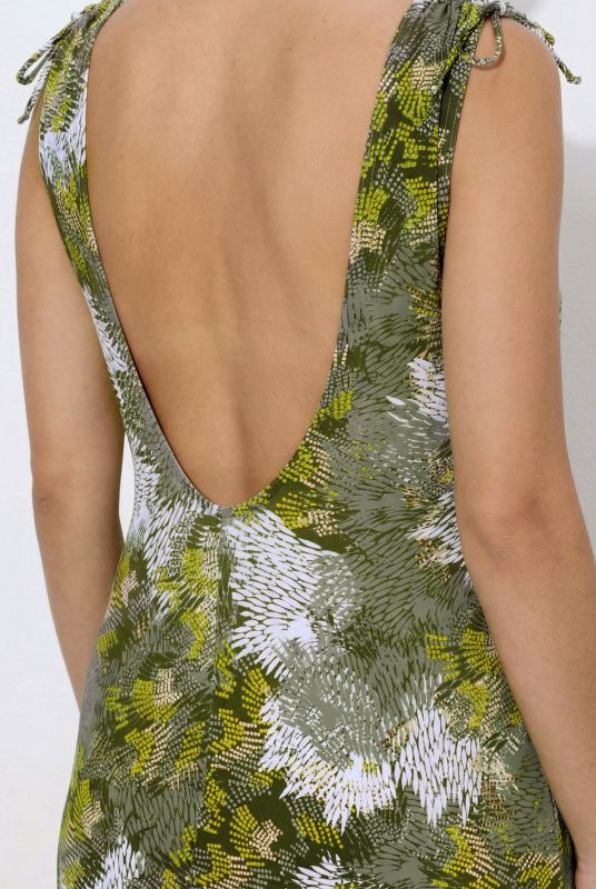 Abstract Print Shortie Swimsuit