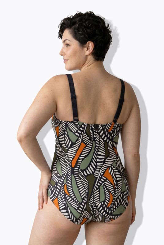 Geometric Print Swimsuit