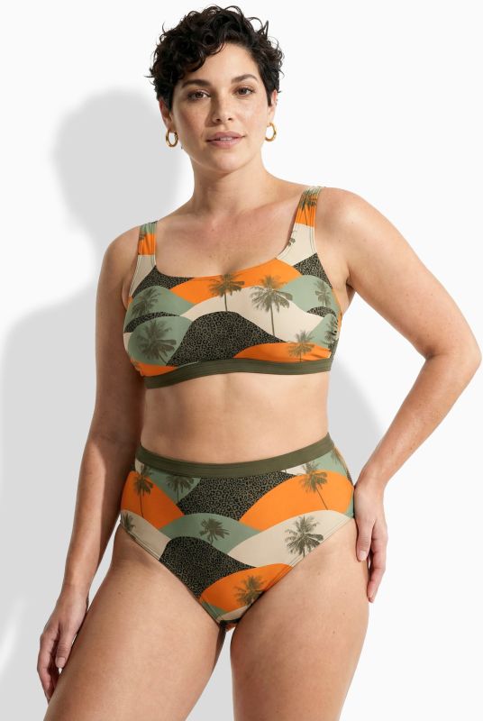 Abstract Palm Landscape Bikini Set