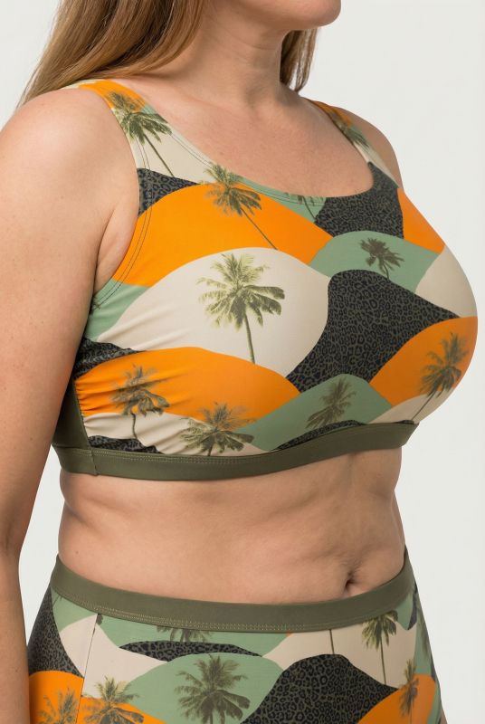 Abstract Palm Landscape Bikini Set