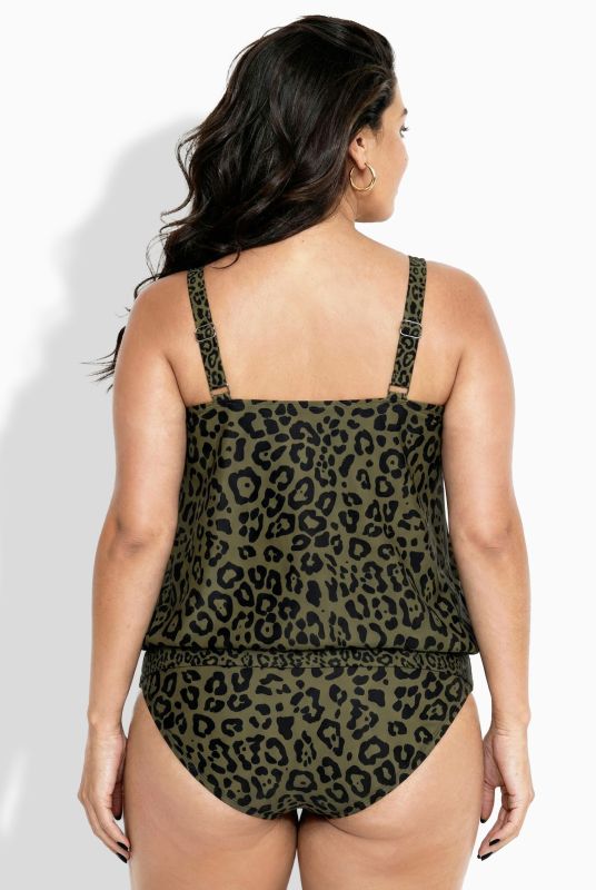Leopard Print Tankini Set