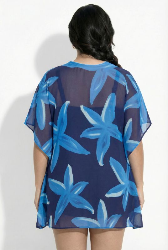 Sheer Floral Tunic Dress