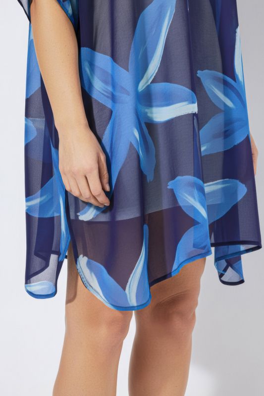 Sheer Floral Tunic Dress