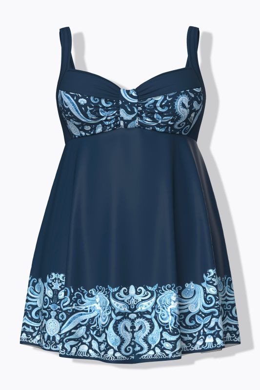 Oceanic Paisley Swim Dress