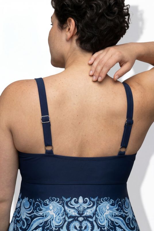 Oceanic Paisley Swim Dress