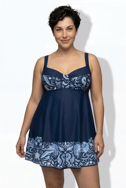 Oceanic Paisley Swim Dress
