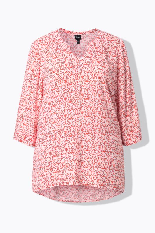 Туника с принт на миди