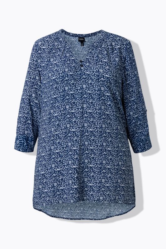 Туника с принт на миди