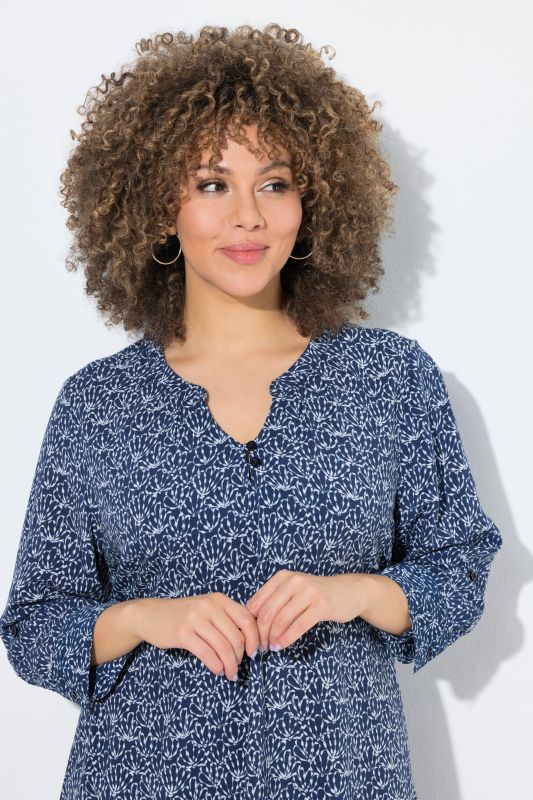 Туника с принт на миди