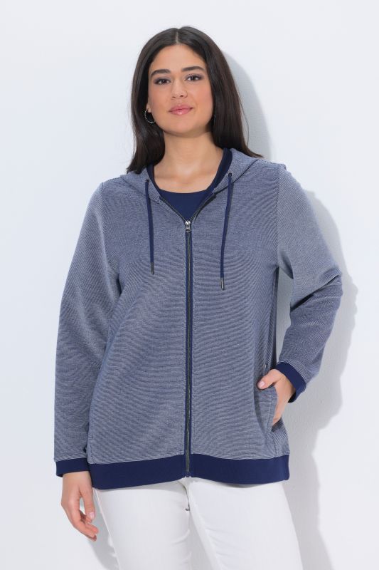 Textured Two-Tone Hoodie