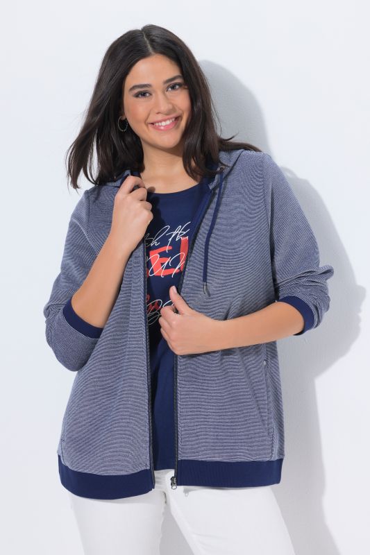 Textured Two-Tone Hoodie