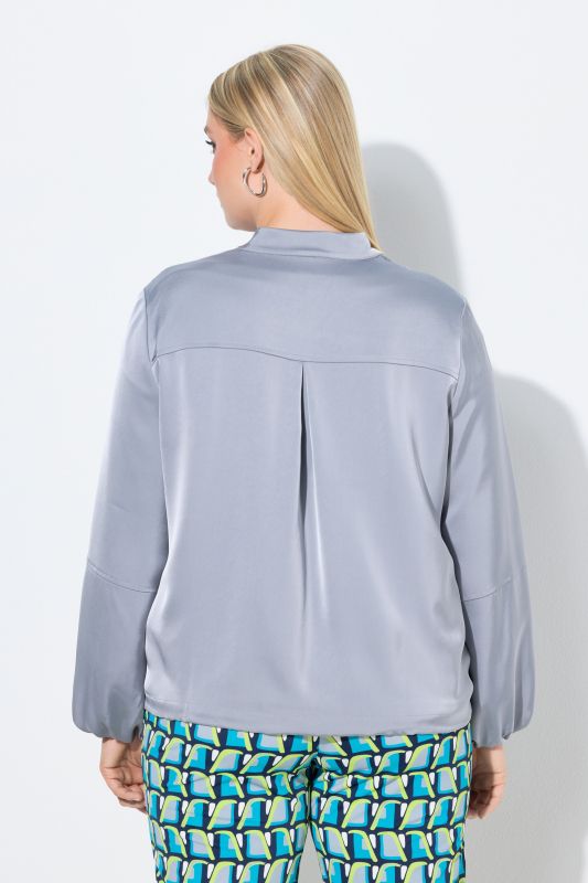 Shimmering College Collar Blouson