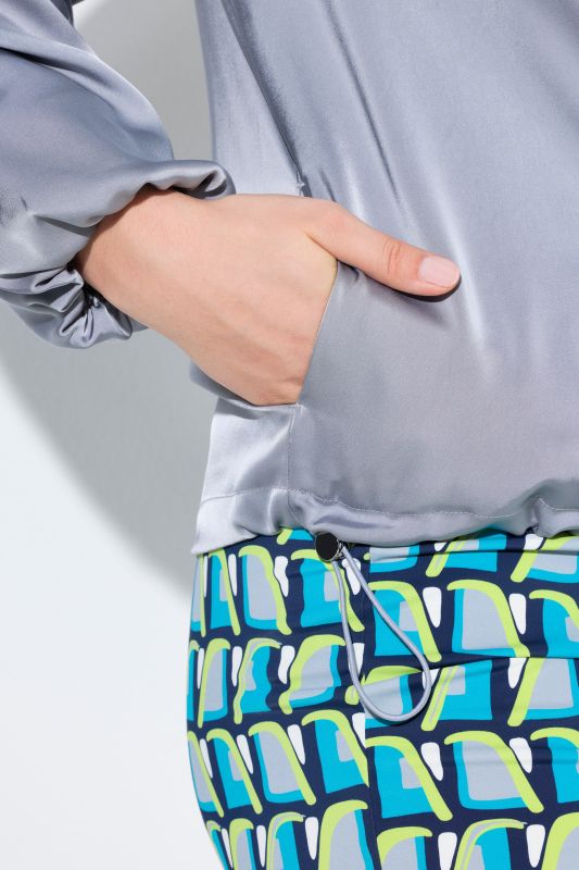 Shimmering College Collar Blouson