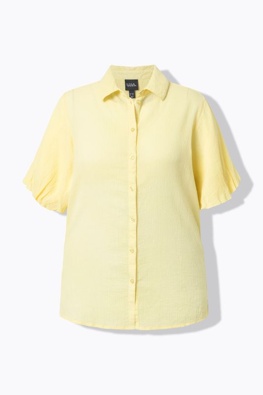 Риза с балон ръкави