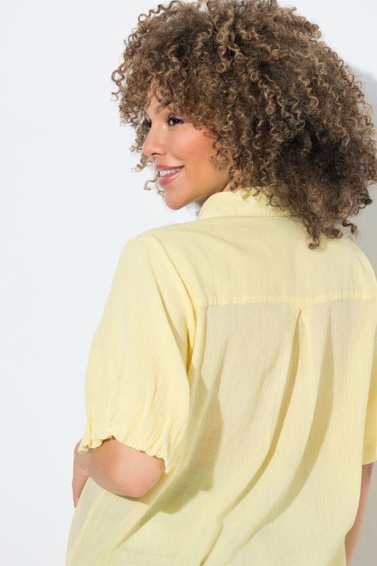 Риза с балон ръкави