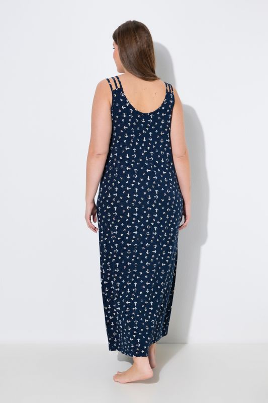 Anchor Print Sleeveless Nightgown