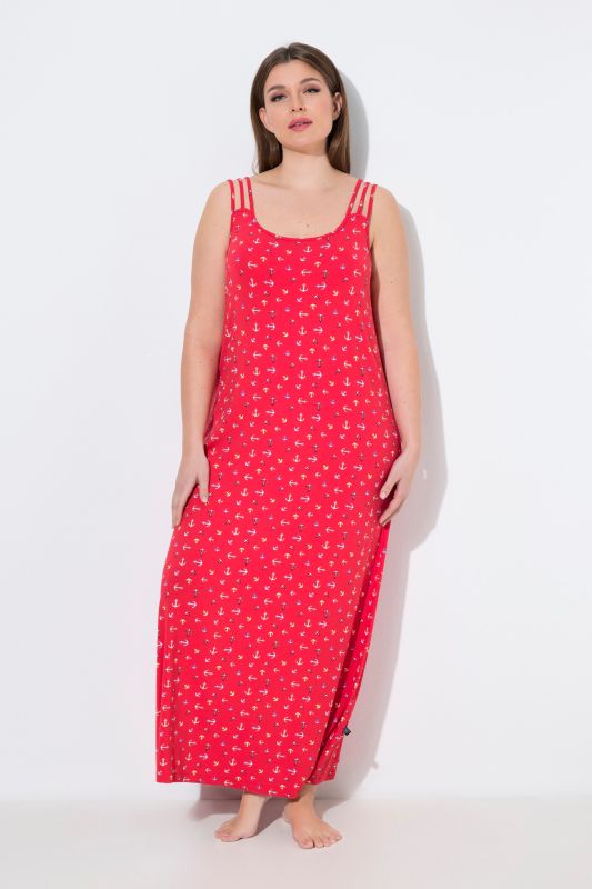 Anchor Print Sleeveless Nightgown