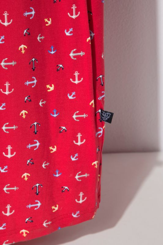 Anchor Print Sleeveless Nightgown