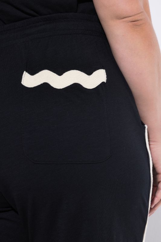 Eco Cotton Contrast Rickrack Trim Culottes