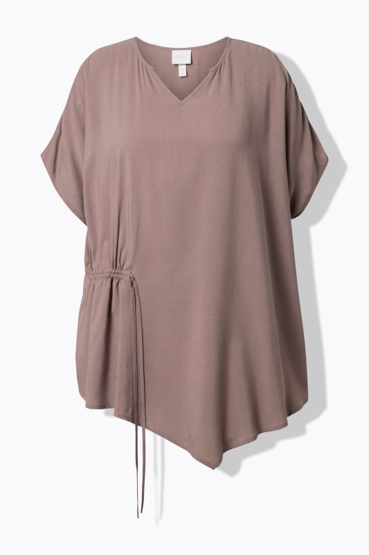 Тениска с асиметричен подгъв