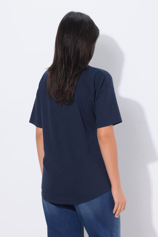 Тениска с метален флорален принт