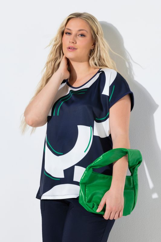 Тениска с микс от материи