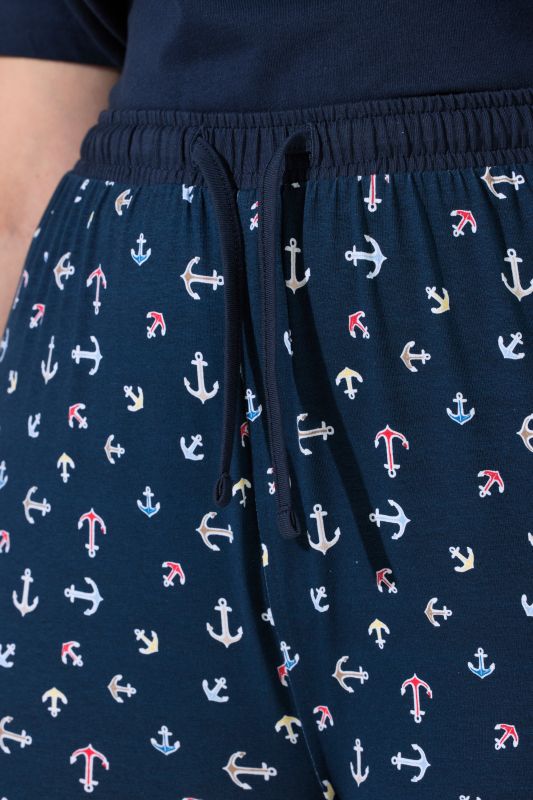 2 Pack Eco Cotton Pajama Shorts- Anchor Print